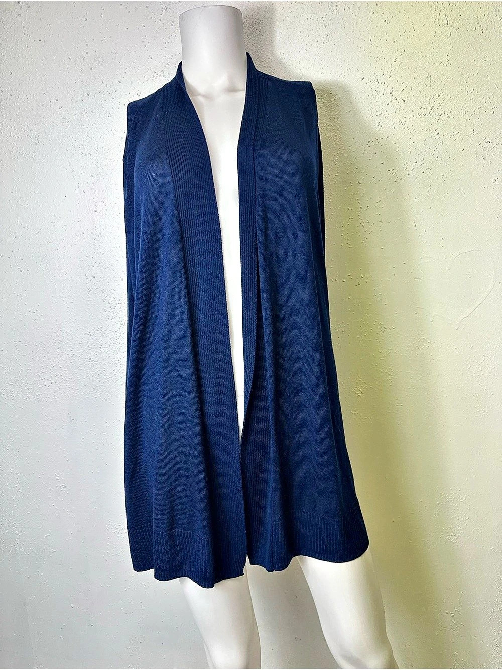 LIZ CLAIBORNE CAREER WOMAN SIZE 2X BLUE OPEN FRONT CARDIGAN